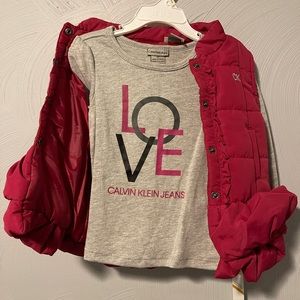 New Calvin Klein Toddler Shirt and Vest. Not 3 Pieces.